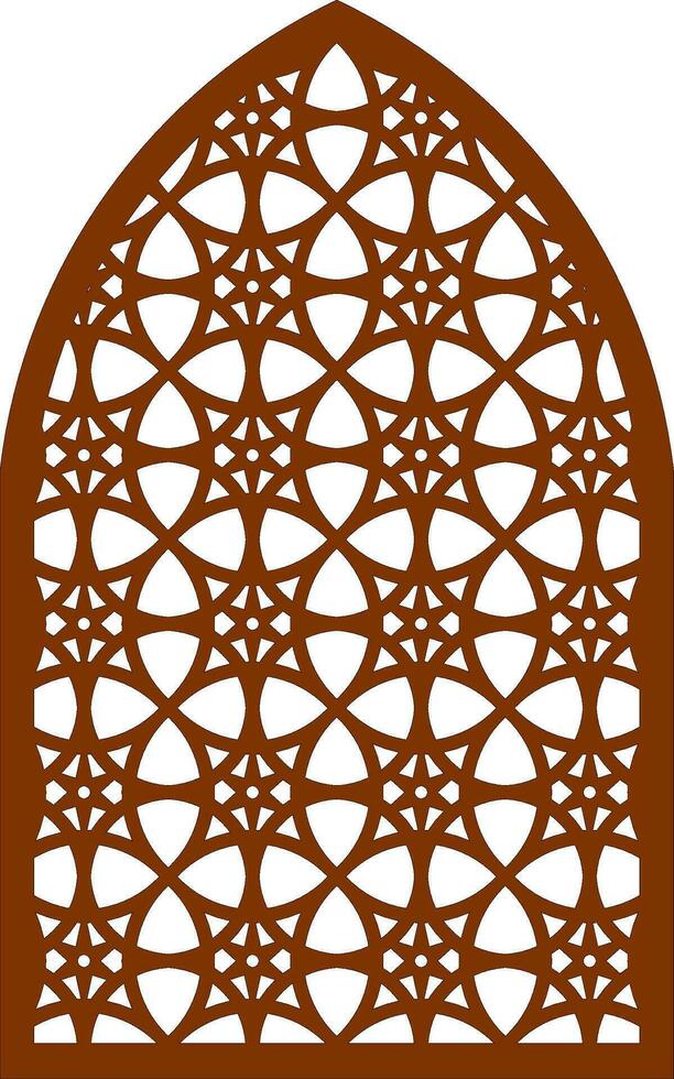 Simple Vector Pattern for Laser Cutting, Decoration, and Ornament. Metal design, wood carving, vector