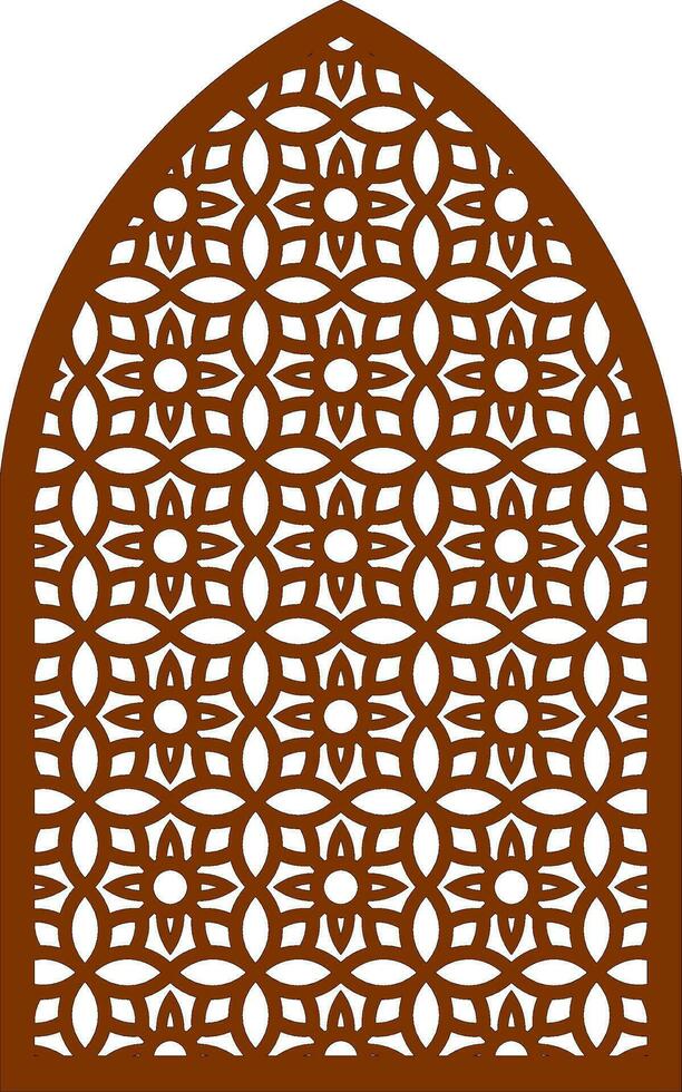 Simple Vector Pattern for Laser Cutting, Decoration, and Ornament. Metal design, wood carving, vector