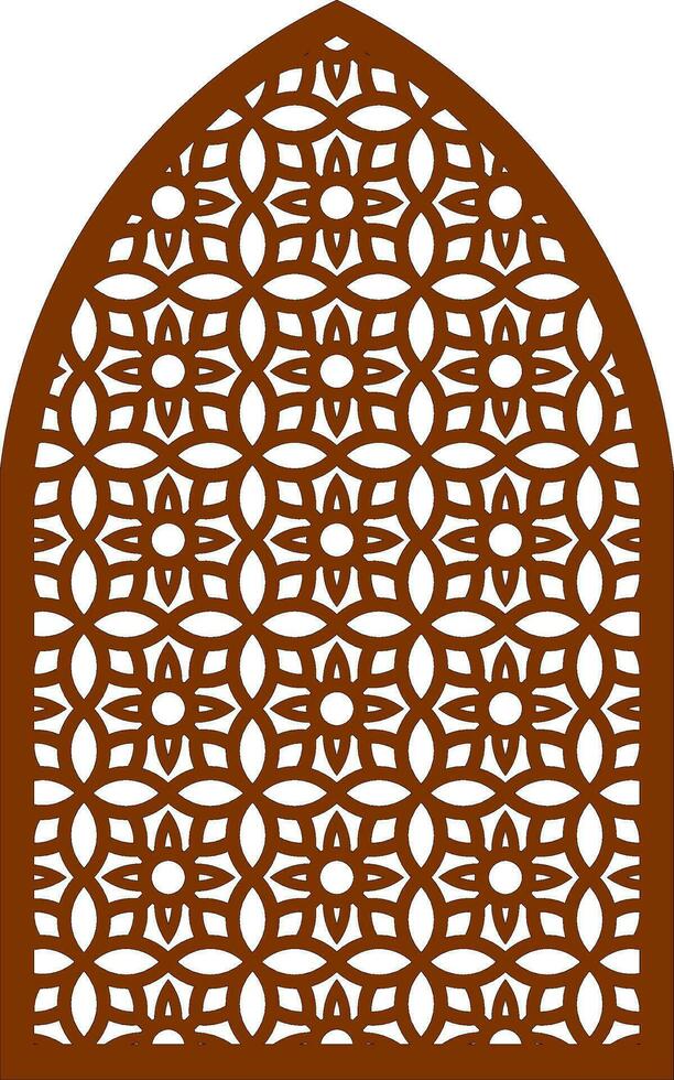 Simple Vector Pattern for Laser Cutting, Decoration, and Ornament. Metal design, wood carving, vector