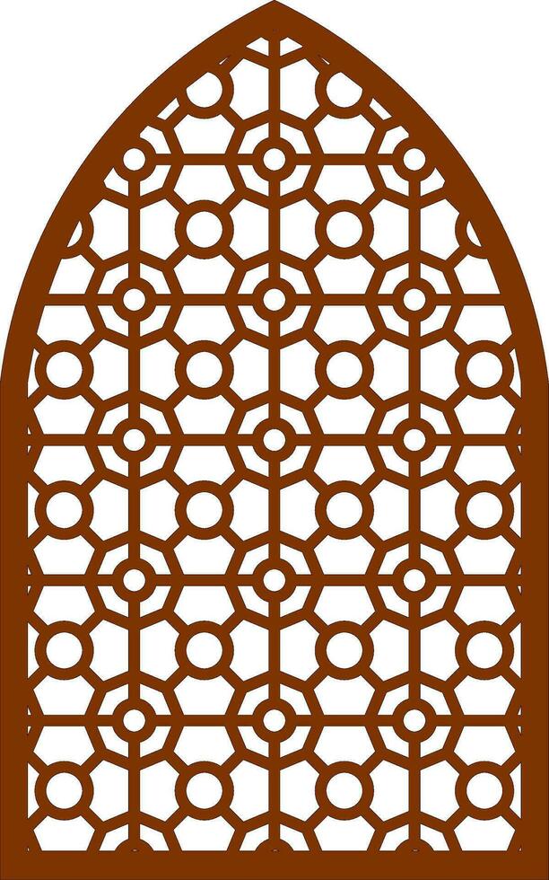 Simple Vector Pattern for Laser Cutting, Decoration, and Ornament. Metal design, wood carving, vector