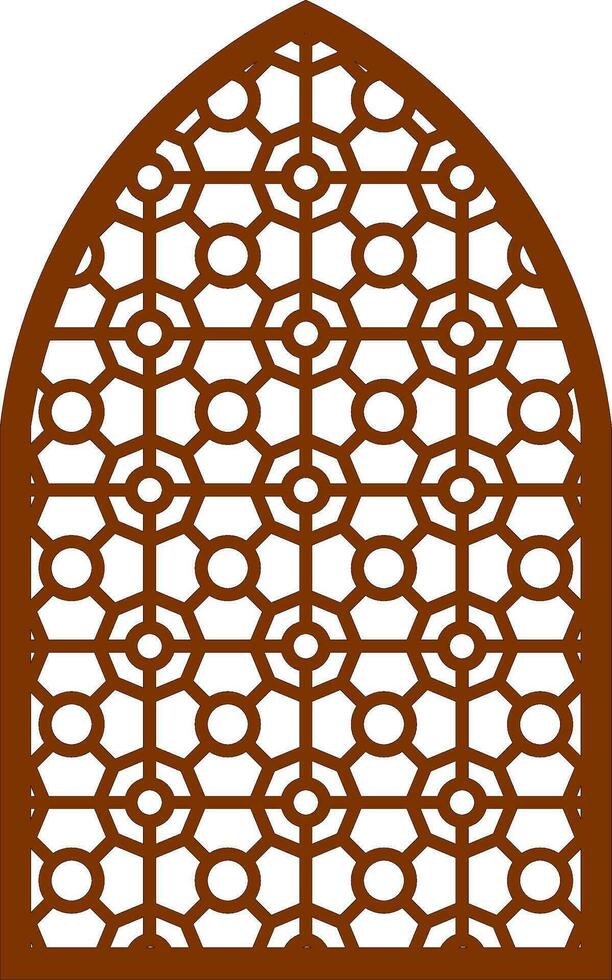 Simple Vector Pattern for Laser Cutting, Decoration, and Ornament. Metal design, wood carving, vector