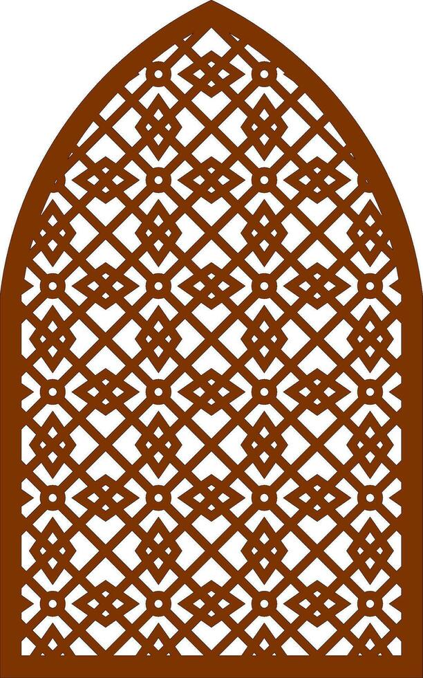 Simple Vector Pattern for Laser Cutting, Decoration, and Ornament. Metal design, wood carving, vector