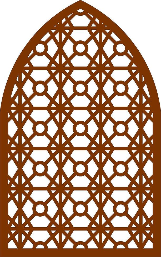 Simple Vector Pattern for Laser Cutting, Decoration, and Ornament. Metal design, wood carving, vector