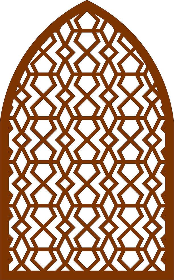Simple Vector Pattern for Laser Cutting, Decoration, and Ornament. Metal design, wood carving, vector