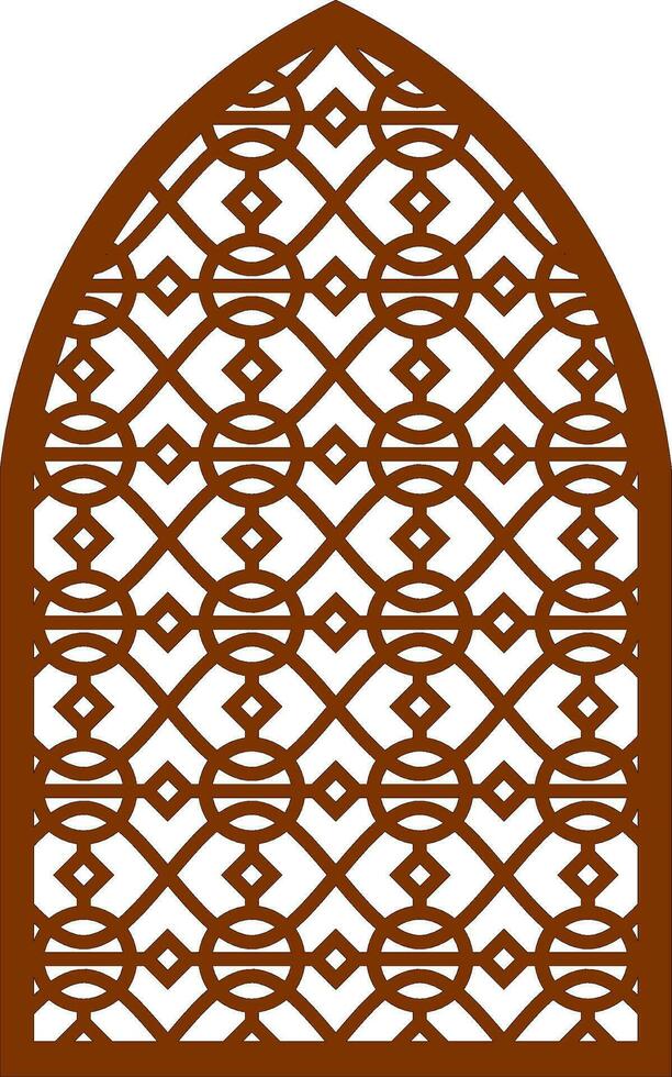 Simple Vector Pattern for Laser Cutting, Decoration, and Ornament. Metal design, wood carving, vector