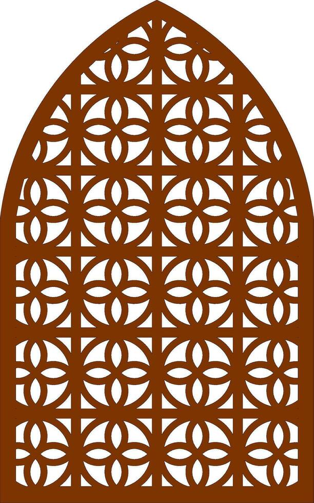Simple Vector Pattern for Laser Cutting, Decoration, and Ornament. Metal design, wood carving, vector