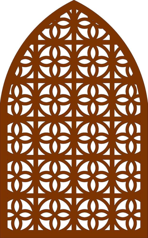 Simple Vector Pattern for Laser Cutting, Decoration, and Ornament. Metal design, wood carving, vector