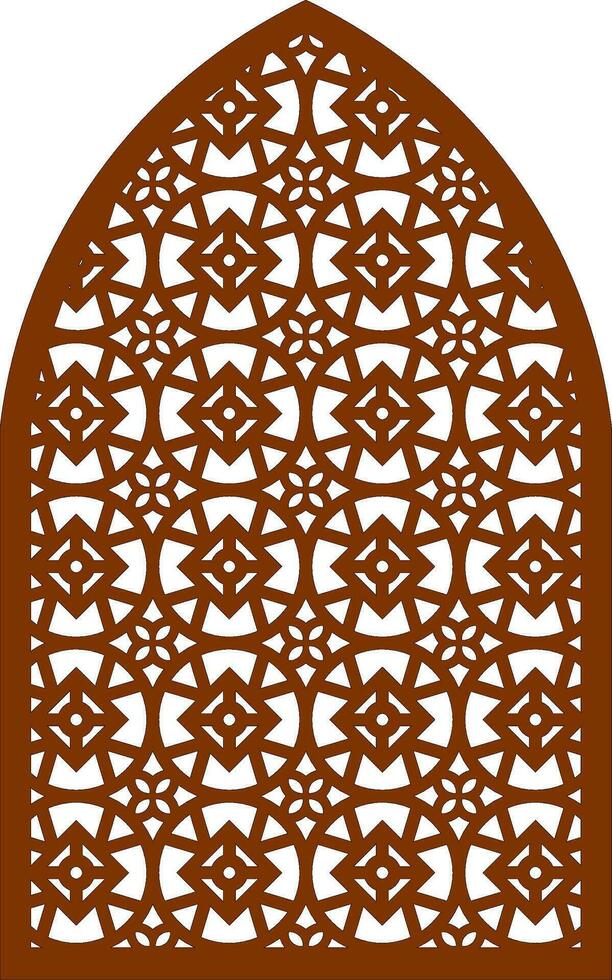 Simple Vector Pattern for Laser Cutting, Decoration, and Ornament. Metal design, wood carving, vector