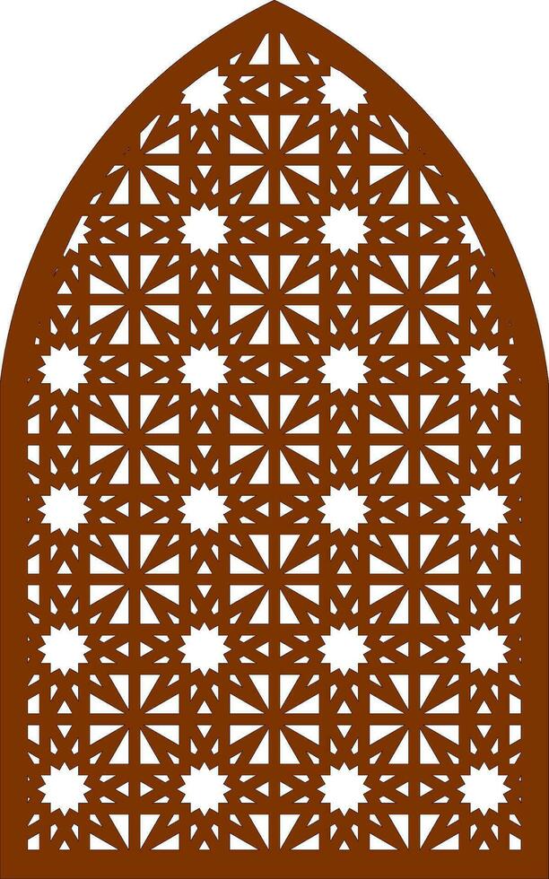 Simple Vector Pattern for Laser Cutting, Decoration, and Ornament. Metal design, wood carving, vector