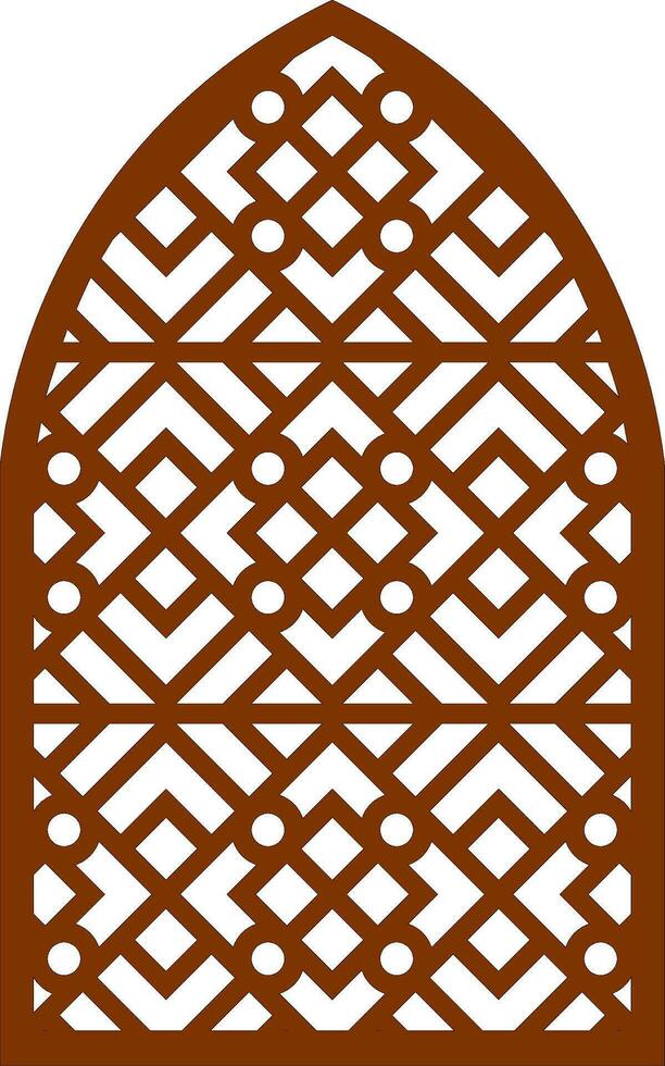 Simple Vector Pattern for Laser Cutting, Decoration, and Ornament. Metal design, wood carving, vector