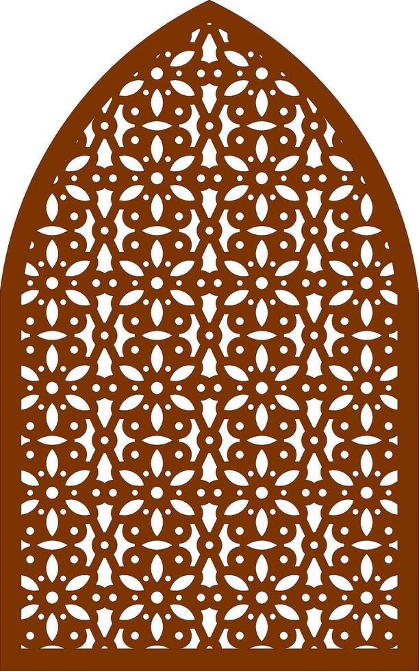 Simple Vector Pattern for Laser Cutting, Decoration, and Ornament. Metal design, wood carving, vector