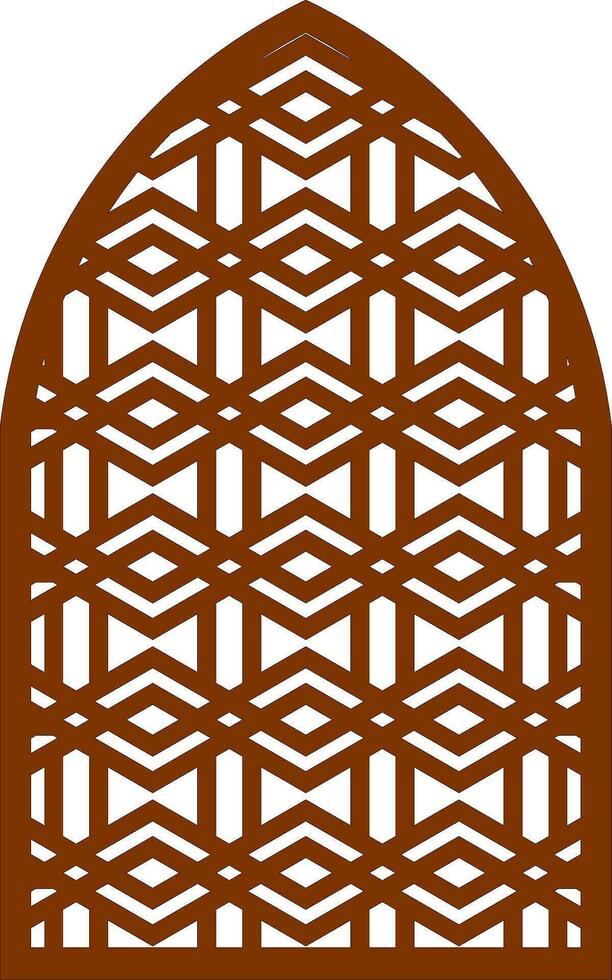 Simple Vector Pattern for Laser Cutting, Decoration, and Ornament. Metal design, wood carving, vector
