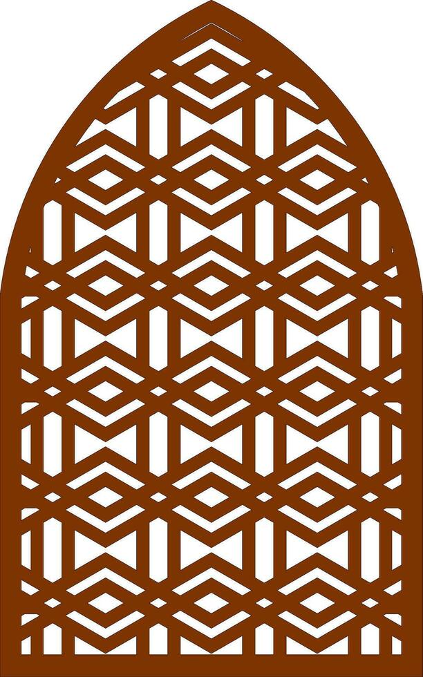 Simple Vector Pattern for Laser Cutting, Decoration, and Ornament. Metal design, wood carving, vector