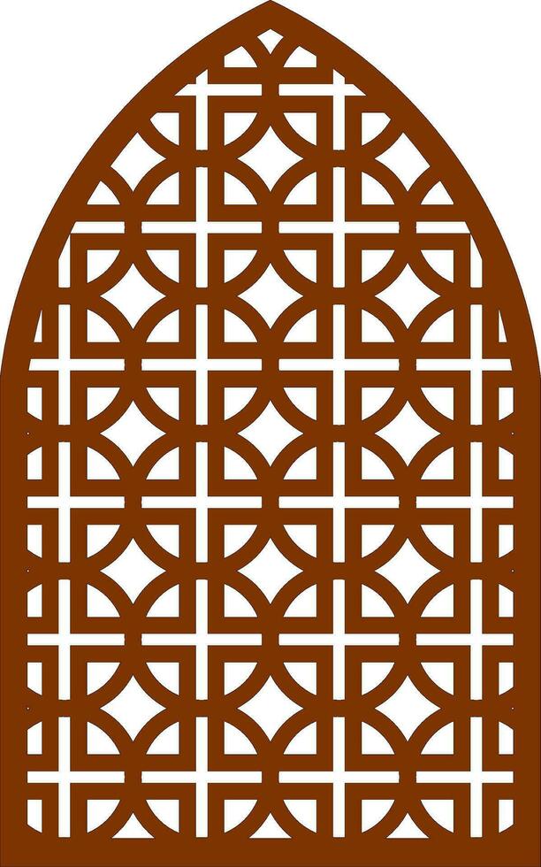 Simple Vector Pattern for Laser Cutting, Decoration, and Ornament. Metal design, wood carving, vector