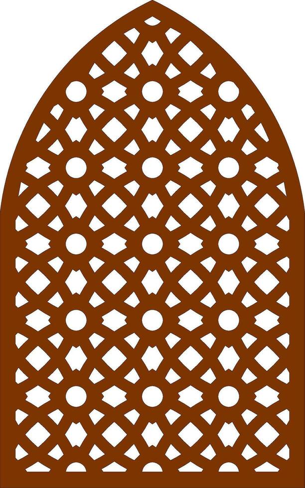 Simple Vector Pattern for Laser Cutting, Decoration, and Ornament. Metal design, wood carving, vector
