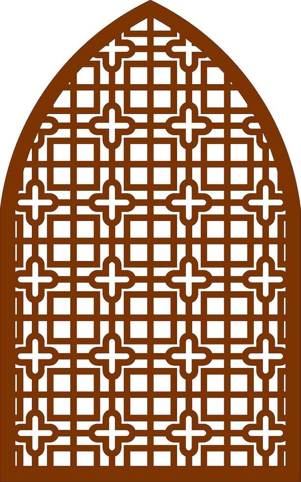 Simple Vector Pattern for Laser Cutting, Decoration, and Ornament. Metal design, wood carving, vector