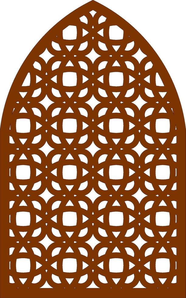 Simple Vector Pattern for Laser Cutting, Decoration, and Ornament. Metal design, wood carving, vector