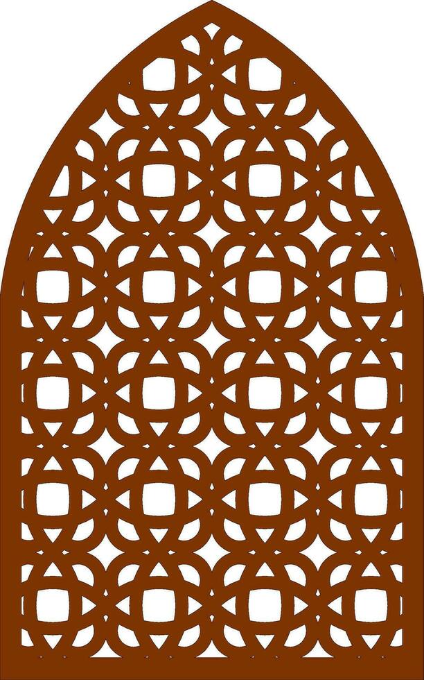 Simple Vector Pattern for Laser Cutting, Decoration, and Ornament. Metal design, wood carving, vector