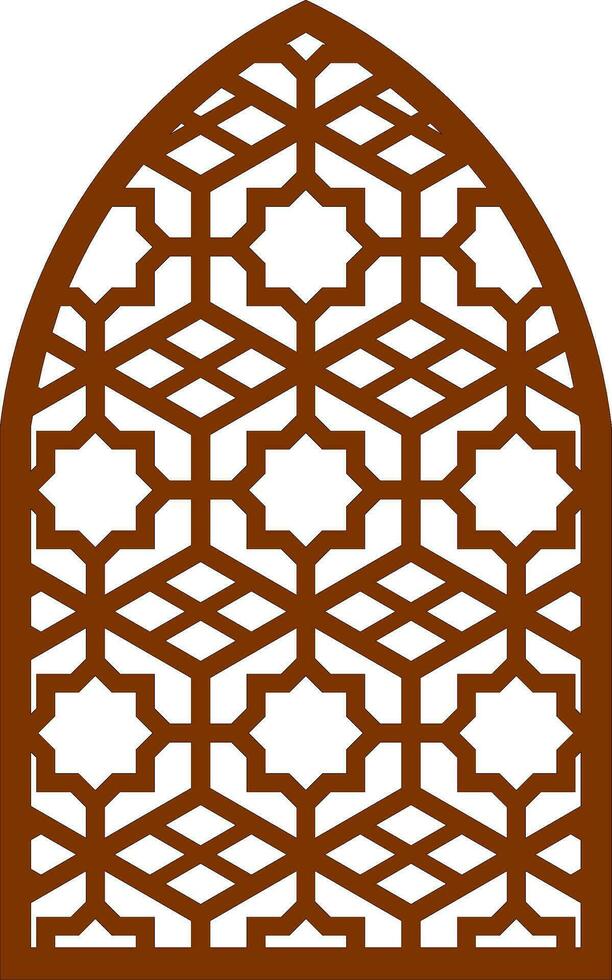 Simple Vector Pattern for Laser Cutting, Decoration, and Ornament. Metal design, wood carving, vector