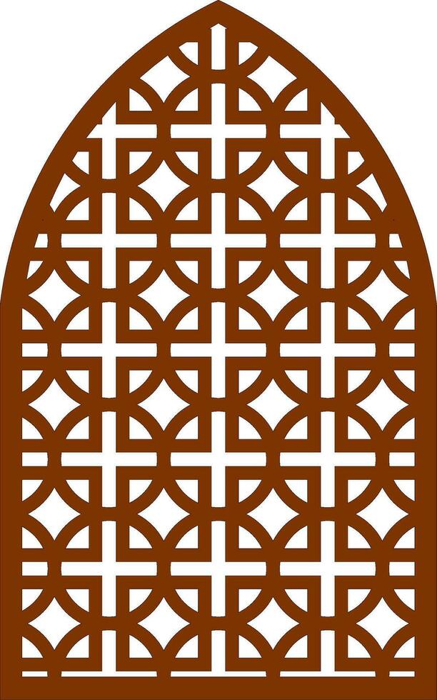 Simple Vector Pattern for Laser Cutting, Decoration, and Ornament. Metal design, wood carving, vector
