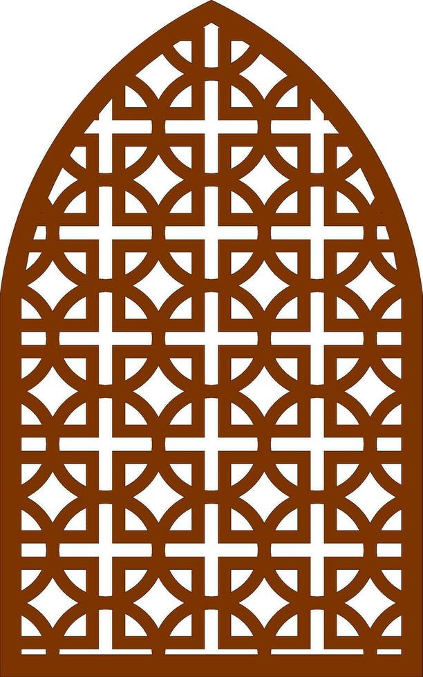 Simple Vector Pattern for Laser Cutting, Decoration, and Ornament. Metal design, wood carving, vector