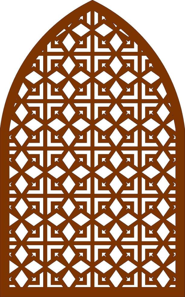 Simple Vector Pattern for Laser Cutting, Decoration, and Ornament. Metal design, wood carving, vector