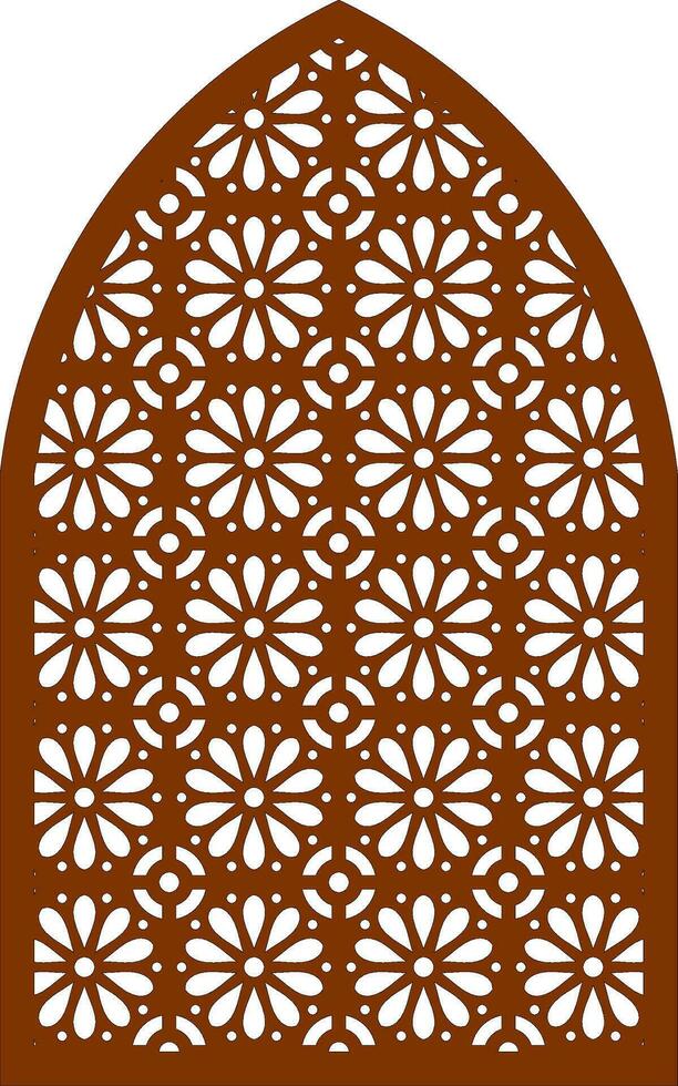 Simple Vector Pattern for Laser Cutting, Decoration, and Ornament. Metal design, wood carving, vector