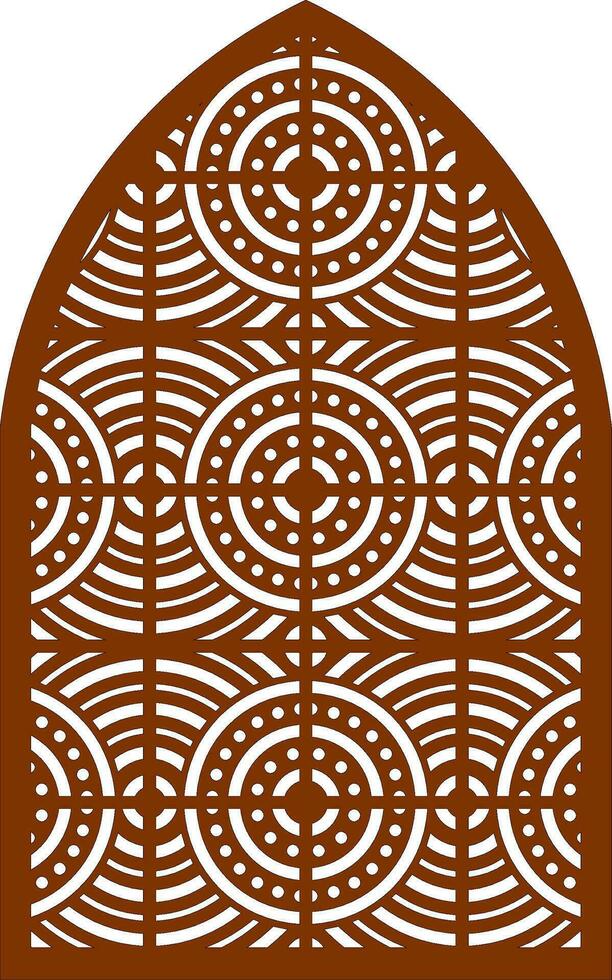 Simple Vector Pattern for Laser Cutting, Decoration, and Ornament. Metal design, wood carving, vector