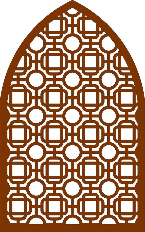 Simple Vector Pattern for Laser Cutting, Decoration, and Ornament. Metal design, wood carving, vector