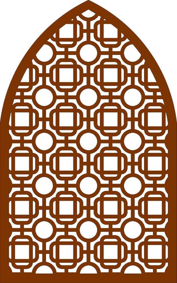 Simple Vector Pattern for Laser Cutting, Decoration, and Ornament. Metal design, wood carving, vector