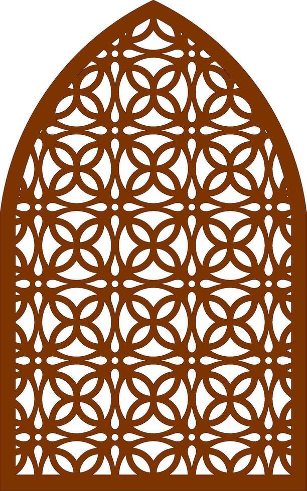 Simple Vector Pattern for Laser Cutting, Decoration, and Ornament. Metal design, wood carving, vector