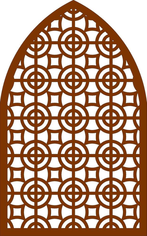 Simple Vector Pattern for Laser Cutting, Decoration, and Ornament. Metal design, wood carving, vector