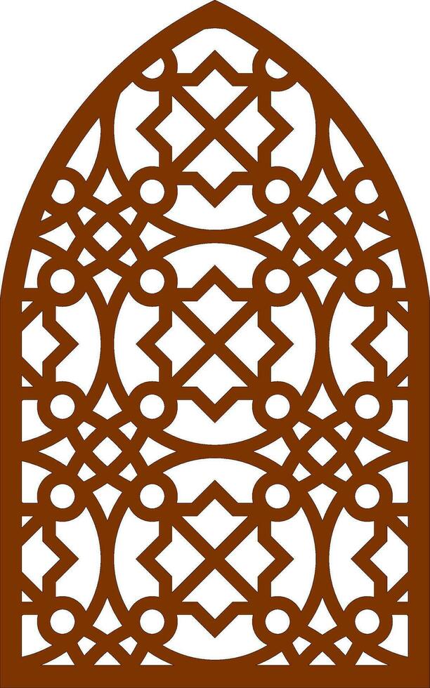 Simple Vector Pattern for Laser Cutting, Decoration, and Ornament. Metal design, wood carving, vector