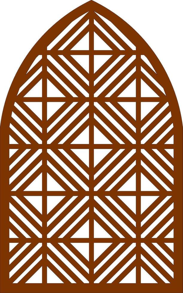 Simple Vector Pattern for Laser Cutting, Decoration, and Ornament. Metal design, wood carving, vector