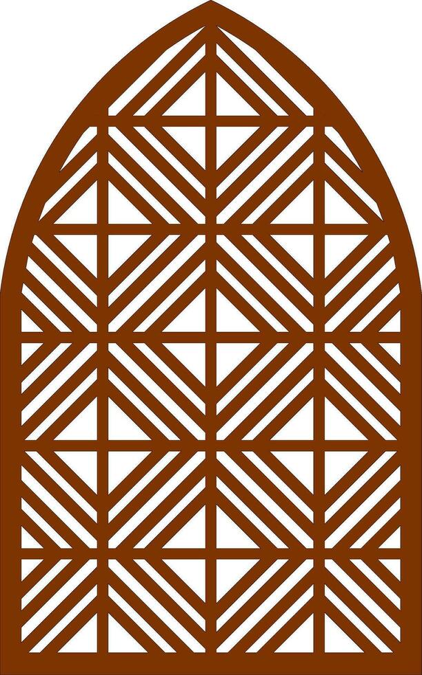 Simple Vector Pattern for Laser Cutting, Decoration, and Ornament. Metal design, wood carving, vector