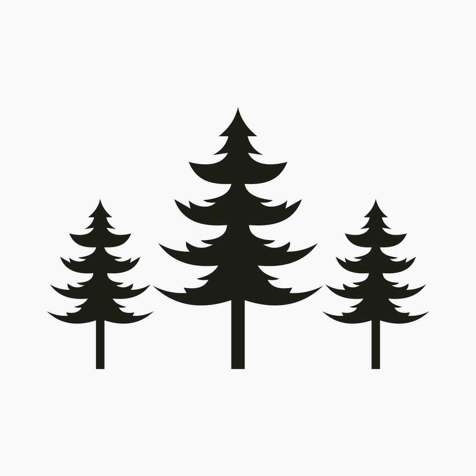 abeto icono. Navidad árbol icono diseño. vector