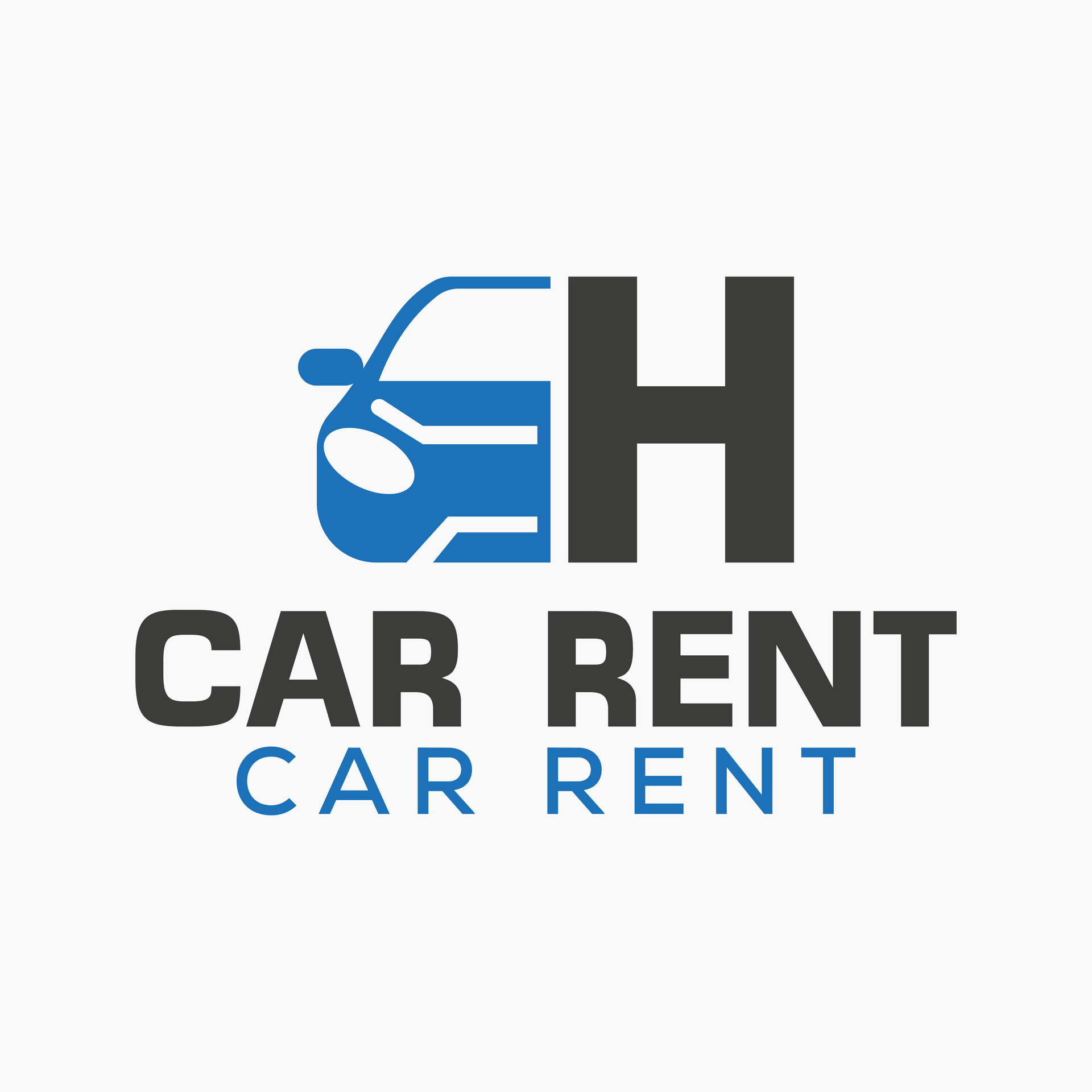 Letter H Rent Car Logo Design Template. Automotive Car Logo Symbol ...