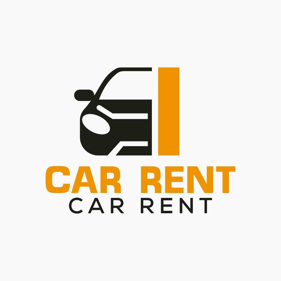 Letter I Rent Car Logo Design Template. Automotive Car Logo Symbol vector