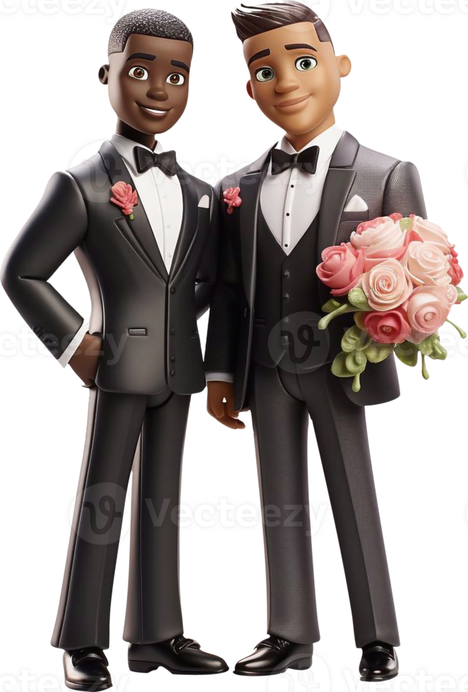 Wedding cake figurines, bride and groom figurines, romantic wedding stickers. Marriage. png