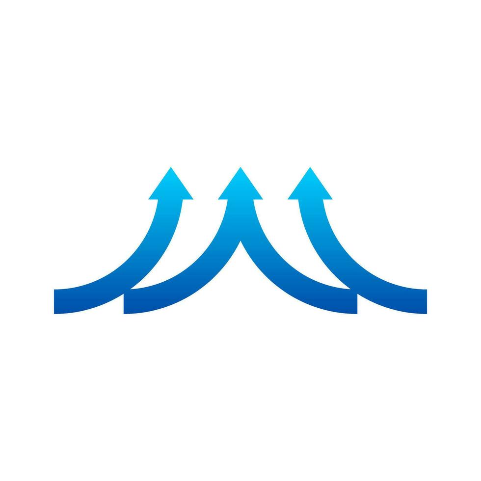 arrow logo design for business vector