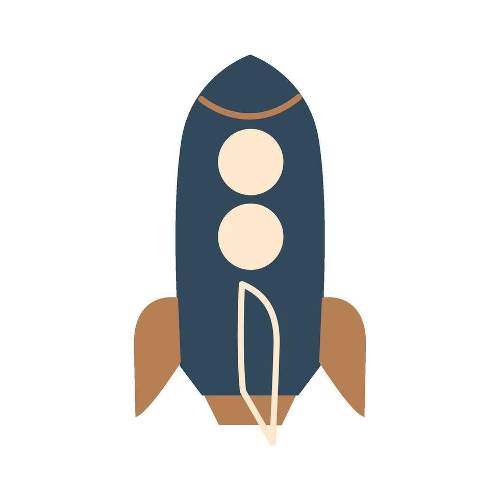 space badge with flat design vector