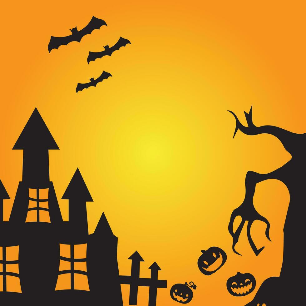 Background vector design with halloween theme