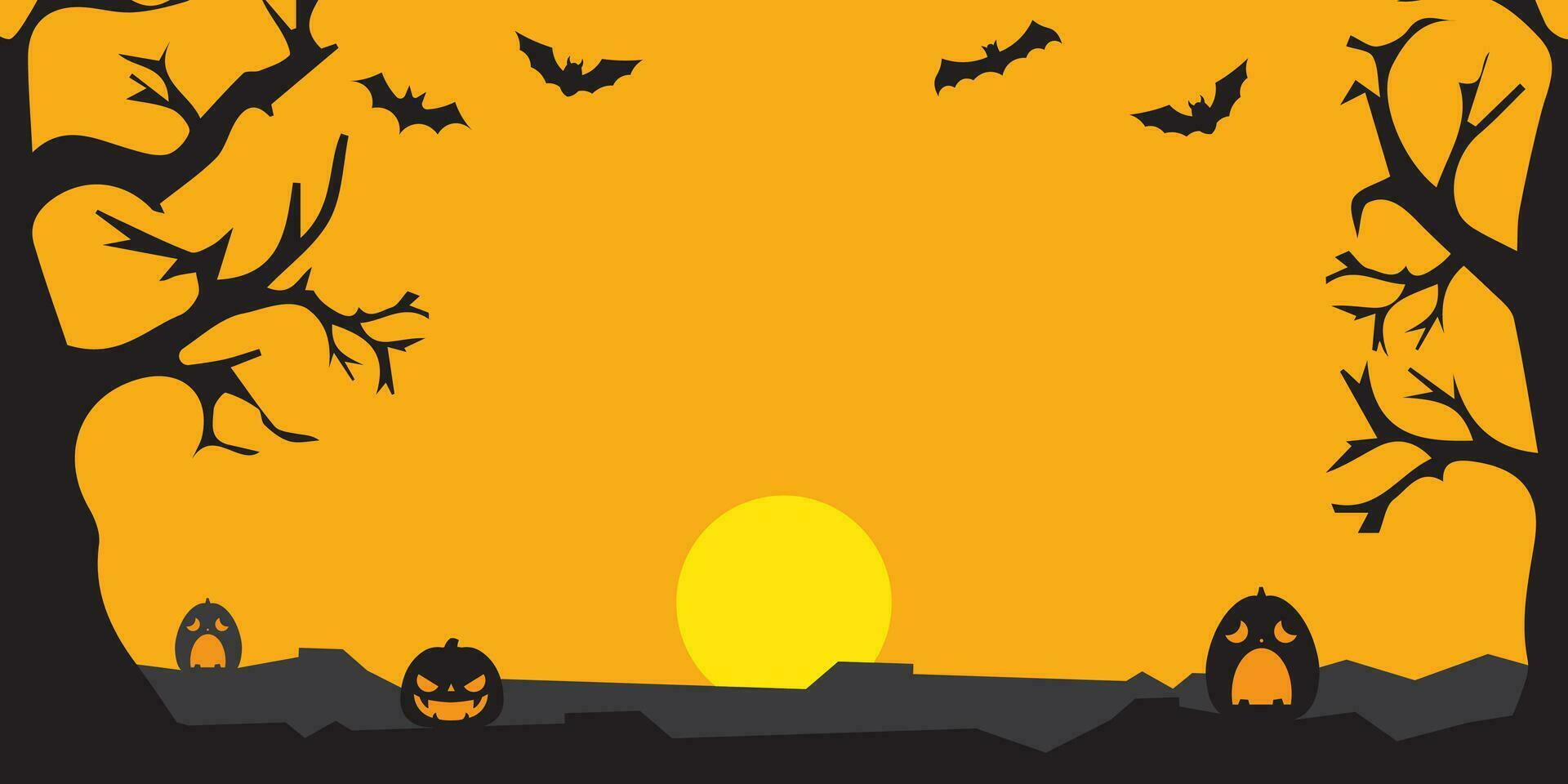 Background vector design with halloween theme