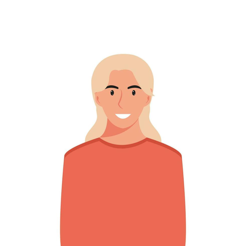 People's faces of woman with happy smiling humans. Avatars. Set of user profiles. Colored flat vector illustration