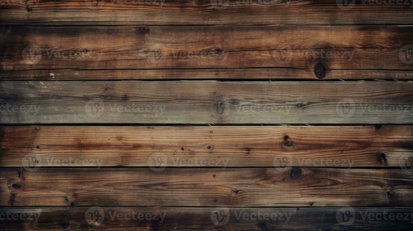 AI Generated Rustic wood texture background template. photo