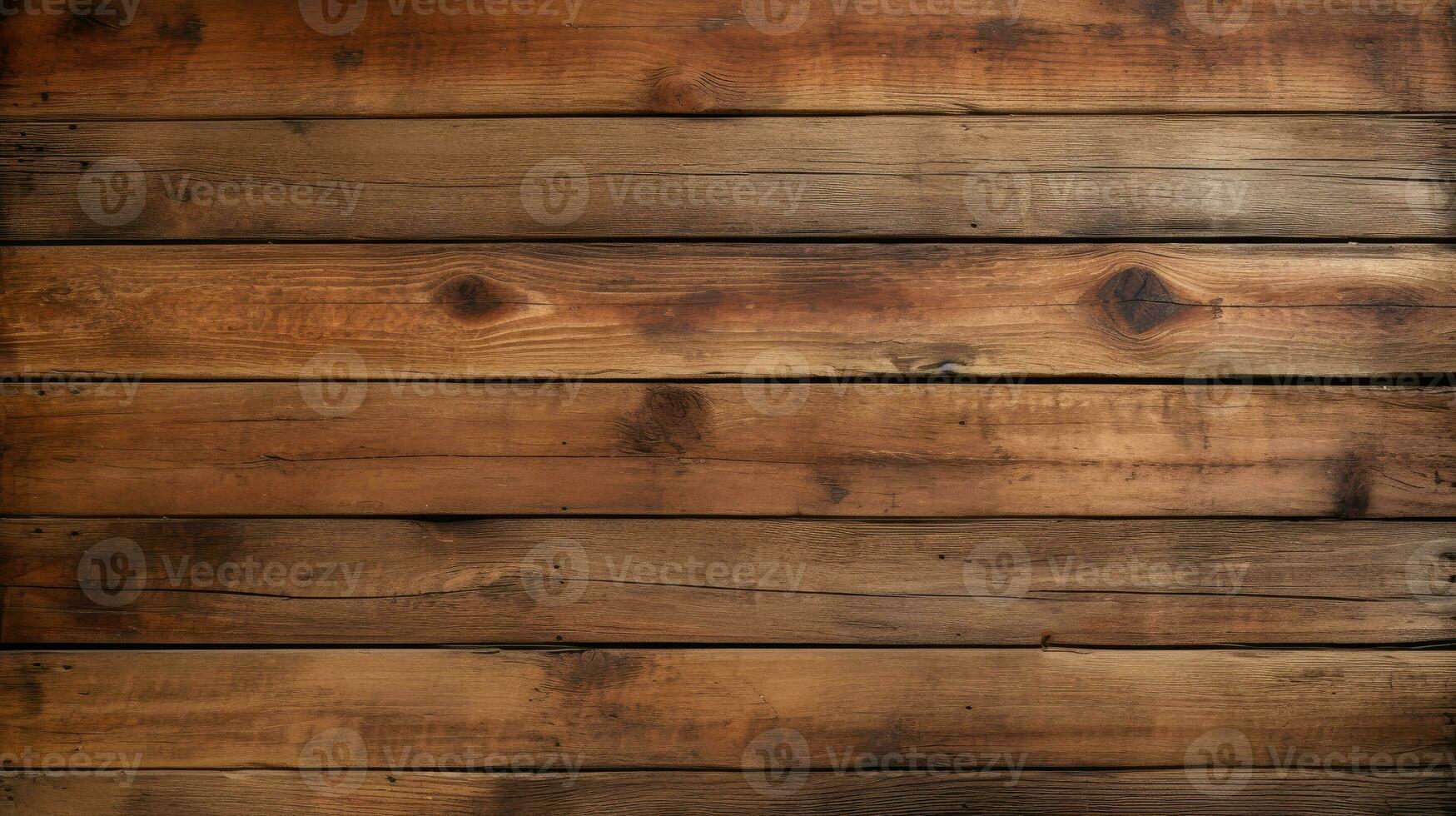 AI Generated Old plank wood texture background. photo