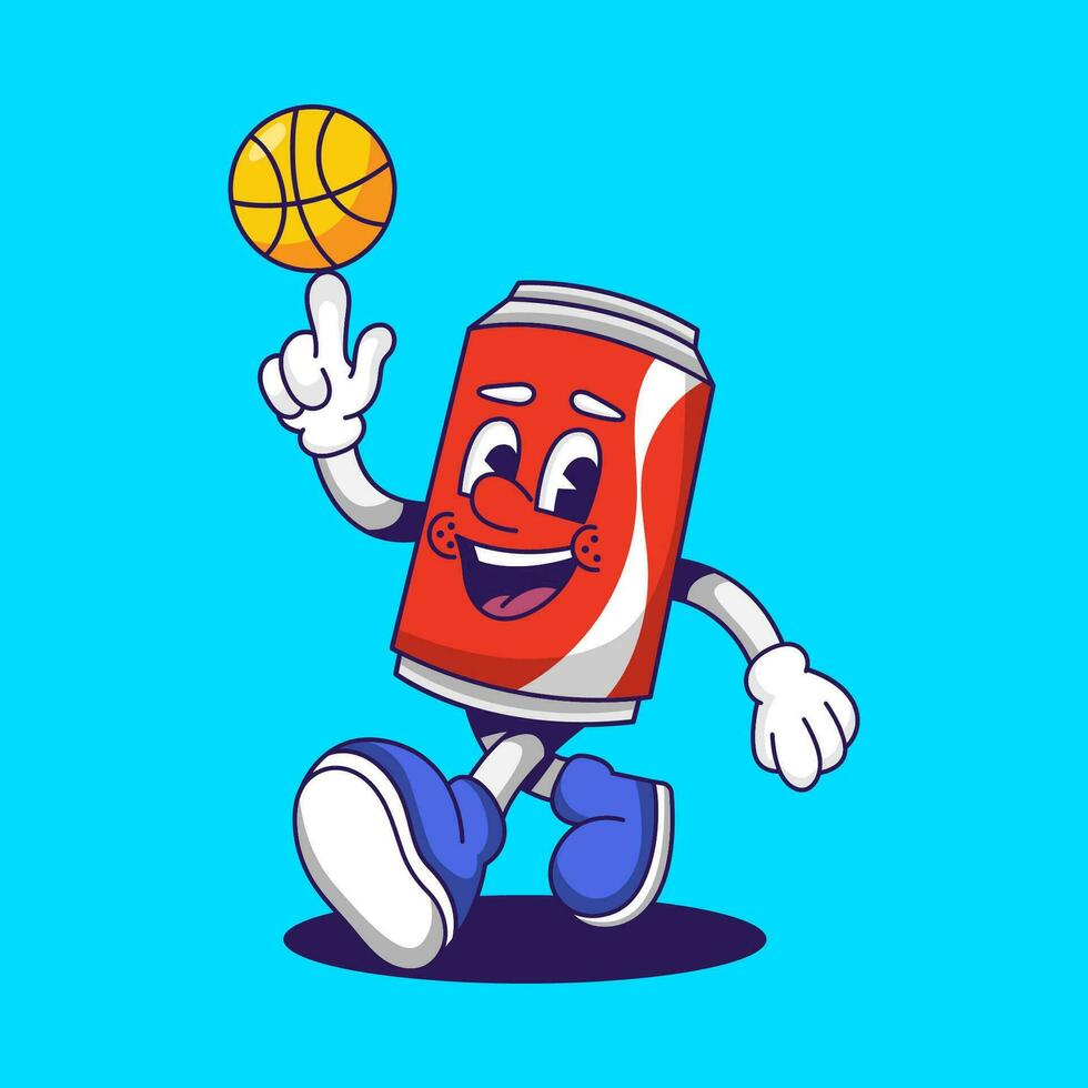 Coca mascota vector ilustración