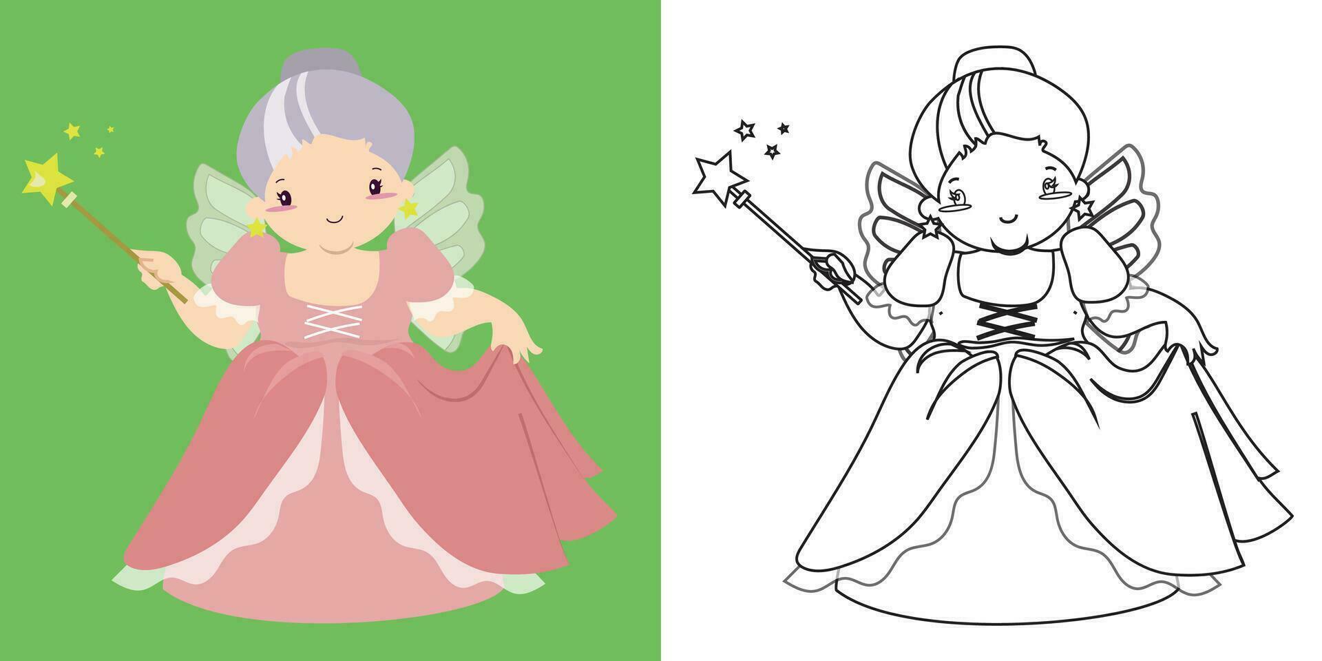 Coloring activity. Coloring page for children. vector