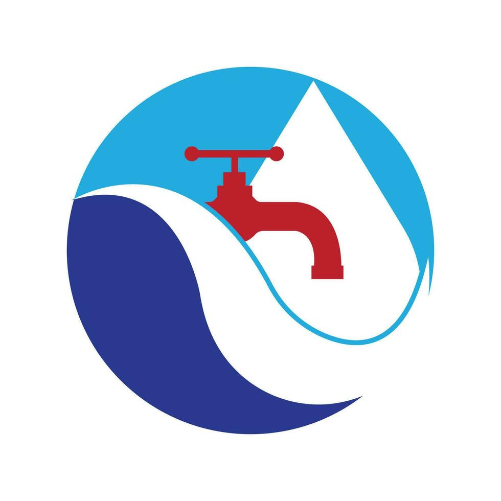 Plumbing service icon logo creative vector illustrattion