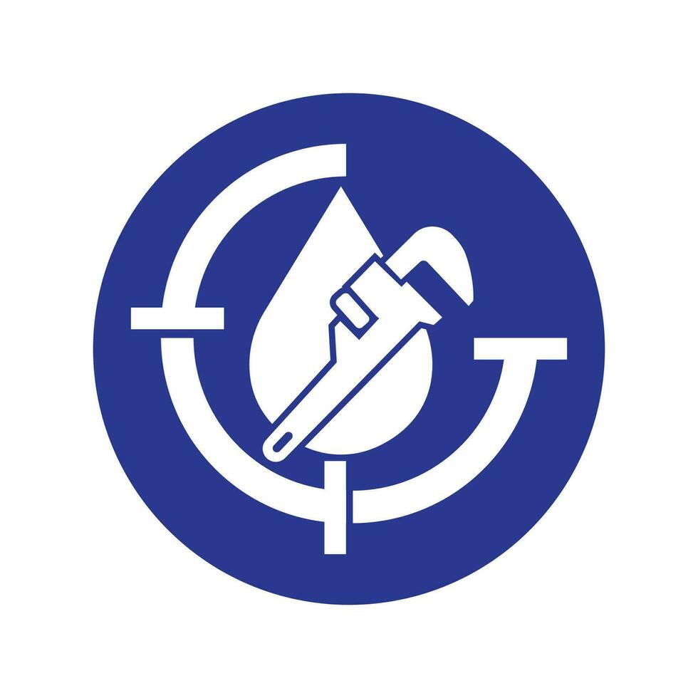 plomería Servicio icono logo creativo vector ilustracion